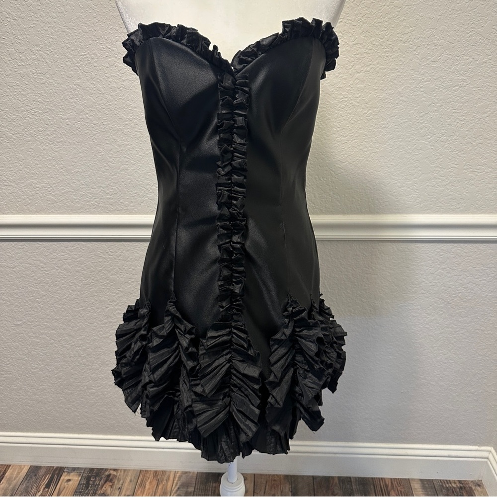 1990's Jessica McClintock Formal Mini Cocktail Dress Size 10